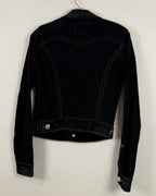 Back view of True Religion Jada Cropped Denim Jacket Size M
