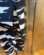 Back view of Alice + Olivia Zebra-Print Silk Maxi Dress Size S