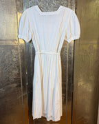 Back view of Crochet-Panel Cotton Maxi Dress Size 12