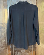 Back view of Equipment Femme Slim Signature Silk Shirt Size XS