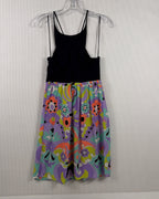 Back view of Rixo Hayley Printed Silk Midi Dress