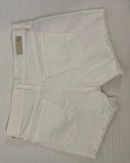 Back view of AG Adriano Goldschmied Jane White Denim Shorts Size 26