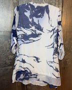 Back view of Hamptonite New York Abstract-Print Dress Size M