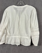 Back view of Gap Lace-Trim Voile Top Size M