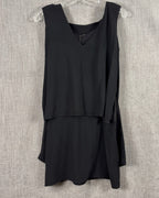 Back view of Layered Draped Sleeveless Dress Size 2