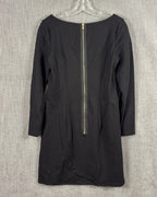 Back view of Alice + Olivia Leather-Panel Dress Size S