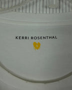 Brand and Size Tag 01 view of Kerri Rosenthal Hello Cotton T-Shirt Size S