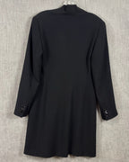 Max Mara Black Structured Single-Button Coat — back