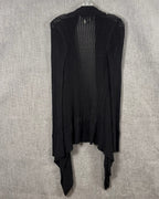 Original Knitwear by Yoana Baraschi Black Waterfall Cardigan Size S — back