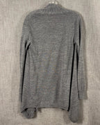 27 - Rebecca Taylor Gray Wool-Alpaca Blend Cardigan — photo 2: back view