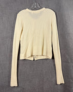 30 - Inhabit Cream Button Cardigan Size L — photo 2: back view