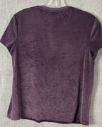 53 - James Perse Plum T-Shirt Size 3 — photo 2: back view