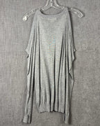 61 - MICHAEL Michael Kors Gray Viscose-Cashmere Blend Cardigan Size XS — photo 2: back view