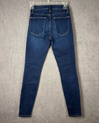 88 - Frame Denim Le High Skinny Blue Jeans Size 25 — photo 2: back view