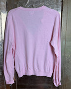 109 - J.Crew Pink Classic Cotton Cardigan Size L — photo 2: back view