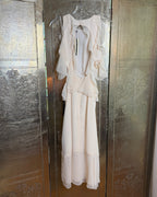 115 - Topshop Cream Ruffle Dress Size UK 10 (EU 38, US 6) — photo 2: back view