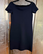 119 - Helmut Lang Navy Stretch Dress Size M — photo 2: back view