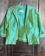 134 - Dianne Keesee Green Three-Piece Skirt Suit — photo 2: front view
