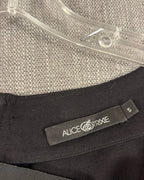 Brand and Size Tag view of Alice + Olivia Leather-Panel Dress Size S
