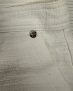 Brand and Size Tag 01 view of Trina Turk White Textured Shorts Size 4