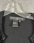 Care Tag view of Colleen Guilfoyle Lace-Trim Cardigan Size XS