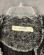 Care Tag 01 view of Zara Knit Open Fringe Jacket Size M