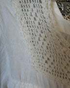 Detail view of Crochet-Panel Cotton Maxi Dress Size 12