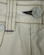 Detail view of Alice + Olivia White Tailored Shorts Size 6