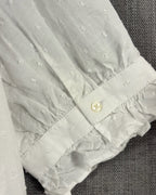 Detail view of Ann Taylor Ruffle-Trim Cotton Blouse