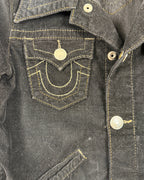 Detail 01 view of True Religion Jada Cropped Denim Jacket Size M