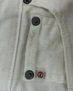 Detail 01 view of AG Adriano Goldschmied Jane White Denim Shorts Size 26