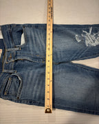 86 - Levi's Premium 724 High Rise Straight Distressed Jeans Size 26 — photo 3: detail view