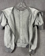 40 - Gray Lace Hooded Top — photo 3: detail view