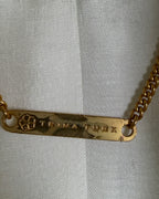 Trina Turk White Single-Button Notched-Lapel Blazer Size 6 — detail interior logo chain