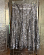 128 - MaxMara Gray Skirt Suit Size USA 4 (F 36, GB 6; jacket I 38, skirt I 36) — photo 3: front view