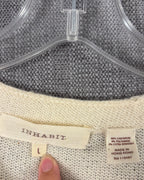 30 - Inhabit Cream Button Cardigan Size L — photo 3: tag view