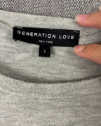 50 - Generation Love Gray Plaid-Hem Top Size S — photo 3: tag view