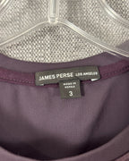 53 - James Perse Plum T-Shirt Size 3 — photo 3: tag view
