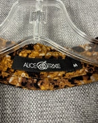 64 - Alice + Olivia Snakeskin-Print Blouse Size M — photo 3: tag view