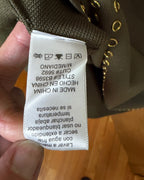 107 - Olive Short-Sleeve Rayon-Blend Dress — photo 3: tag view