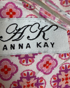 108 - Anna Kay Pink Viscose Blouse Size L — photo 3: tag view