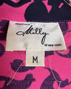118 - Milly Pink and Black Silk Dress Size M — photo 3: tag view