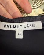119 - Helmut Lang Navy Stretch Dress Size M — photo 3: tag view