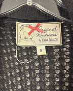 Original Knitwear by Yoana Baraschi Black Waterfall Cardigan Size S — tag brand size