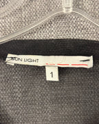 Sun Light Black Sheer Mesh Long-Sleeve Top Size 1 — tag brand size