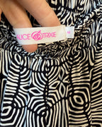 Brand and Size Tag view of Alice + Olivia Geometric-Print Pants Size M