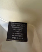 Care Tag view of Alice + Trixie Leather-Trim Halter Top Size S