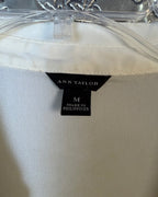 Care Tag 01 view of Ann Taylor Mixed-Media Button-Front Blouse Size M