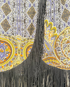 Detail 02 view of Plenty by Tracy Reese Paisley Silk Fringe Tunic