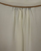 Detail 02 view of Elizabeth and James Contrast-Trim Silk Blouse Size S